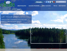 Tablet Screenshot of cascades.org